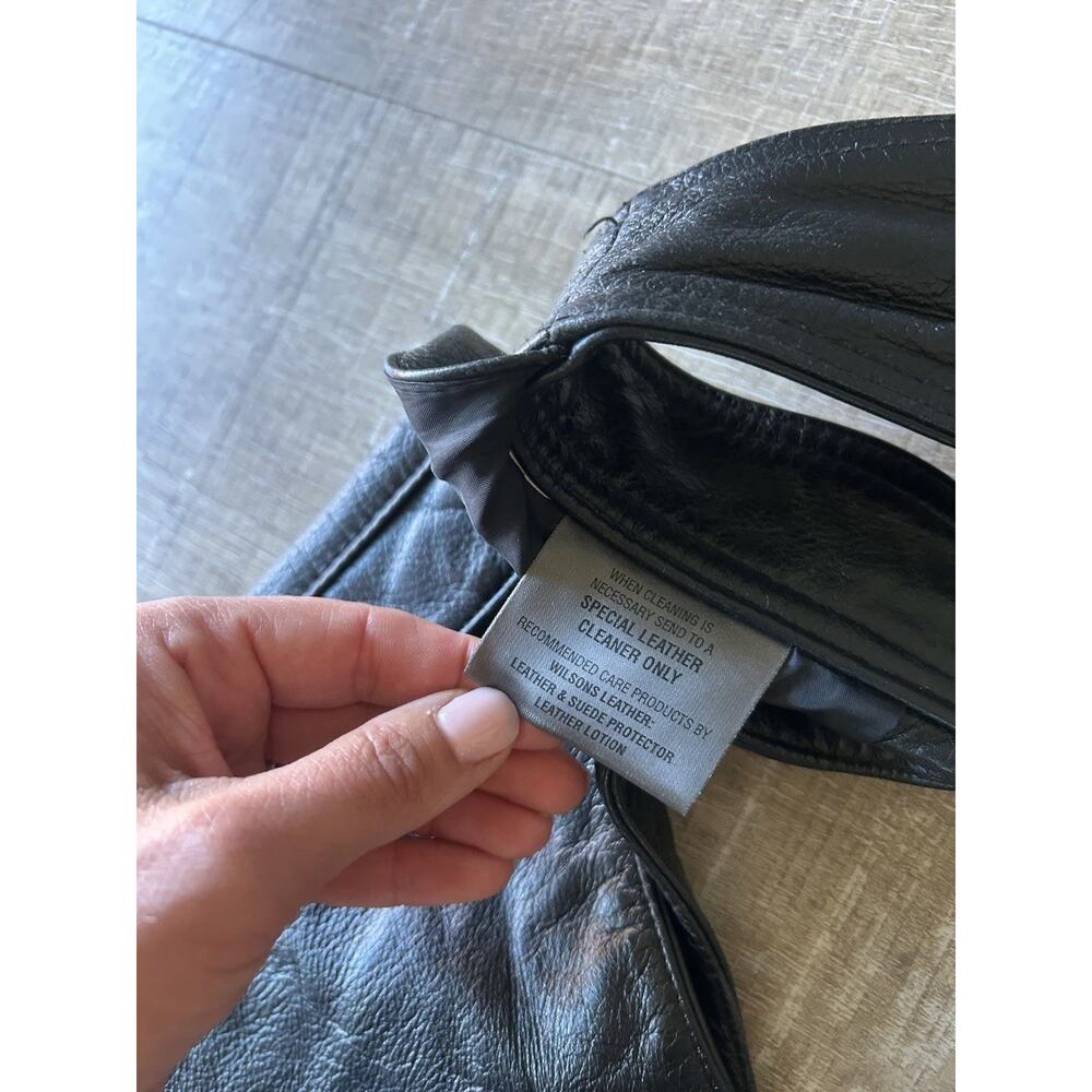 Wilsons Leather Black Motorcycle Chaps Womens M Rear Lace Waist Snap Zip - Picture 12 of 16